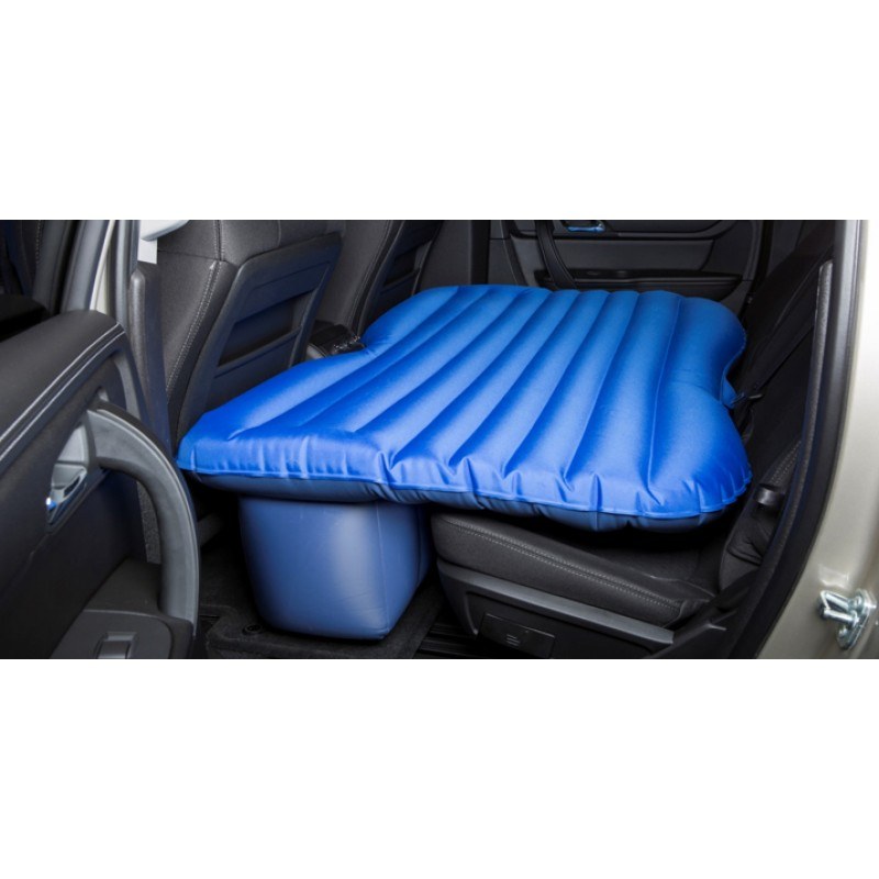 Airbedz Rear Seat Air Mattress, With DC Portable Pump, PVC, Blue, With Carry Bag/ Patch Kit with Glue – PPI-BLU_TRKMAT
