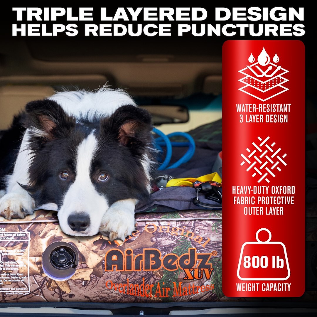 Airbedz Rear Seat Air Mattress, 66 Inch Length X 52 Inch Width X 10 Inch Height Inflated – PPI-CMO_XUV
