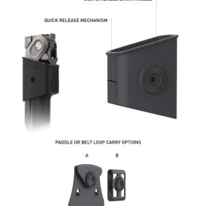 ACLIM8 Camping Multi Tool Holster, Combar™, For Combar™ Titanium Series Camping Multi Tool, For Belt, Black, Molded Polymer – FG-004