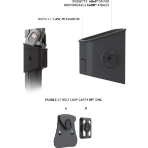ACLIM8 Camping Multi Tool Holster, Combar™, For Combar™ Titanium Series Camping Multi Tool, For Belt, Black, Molded Polymer – FG-017