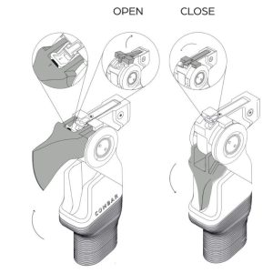 ACLIM8 Camping Multi Tool, Combar™ Foldaxe, Use as Hatchet and Hammer, 15-3/4 Inch Length, Stainless Steel Hatchet and Hammer – FG-020