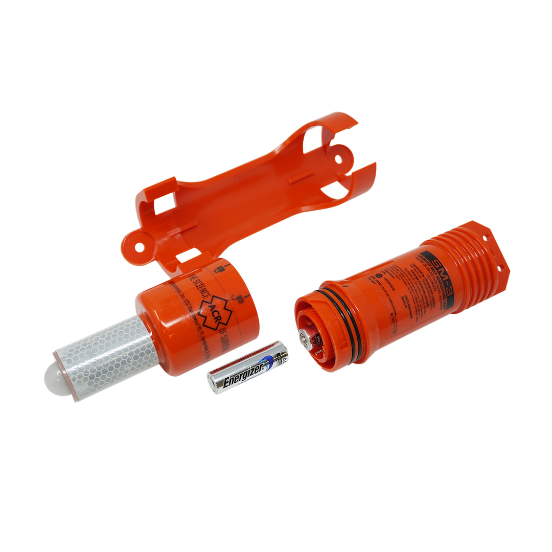 Acr Electron Man Overboard Locator, SM-3, Manual Activation, Facilitates Rescue by Automatically Activating Strobe When IN the Water – 3947