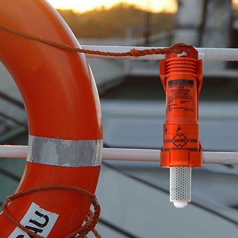 Acr Electron Man Overboard Locator, SM-3, Manual Activation, Facilitates Rescue by Automatically Activating Strobe When IN the Water – 3947