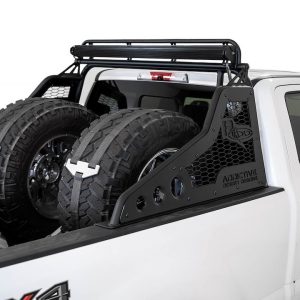 A.desert Des Truck Bed Bar, Race Series Chase Rack, Tubular Bar Style, Mounts Forward Facing 50 Inch Light Bar, Powder Coated – C160011100103
