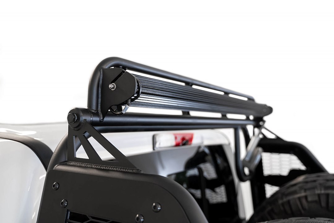A.desert Des Truck Bed Bar, Race Series Chase Rack, Tubular Bar Style, Mounts Forward Facing 50 Inch Light Bar, Powder Coated – C160011100103