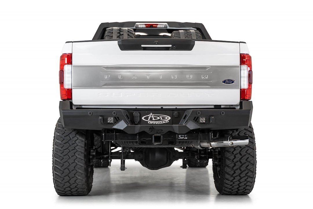 A.desert Des Bumper, Bomber, One Piece Design, Direct-Fit, Mounting Hardware Included, With 3/4 Inch D-Rings Mounts – R160051280103