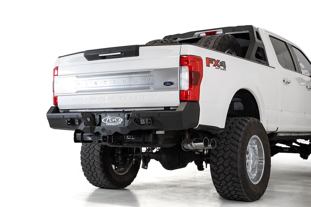 A.desert Des Bumper, Bomber, One Piece Design, Direct-Fit, Mounting Hardware Included, With 3/4 Inch D-Rings Mounts – R160051280103