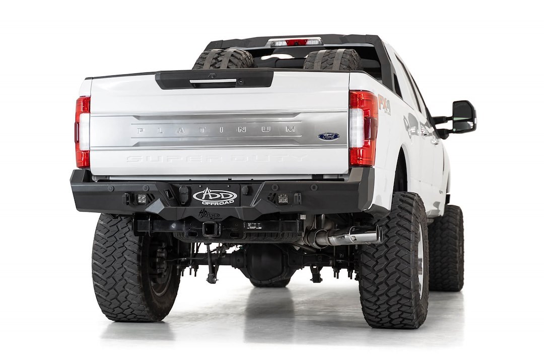 A.desert Des Bumper, Bomber, One Piece Design, Direct-Fit, Mounting Hardware Included, With 3/4 Inch D-Rings Mounts – R160051280103