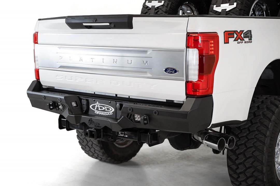 A.desert Des Bumper, Bomber, One Piece Design, Direct-Fit, Mounting Hardware Included, With 3/4 Inch D-Rings Mounts – R160051280103