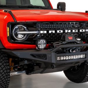 A.desert Des Bumper, Rock Fighter, One Piece Design, Direct-Fit, Mounting Hardware Included, With Bull Bar, With Winch Mount – F230181060103
