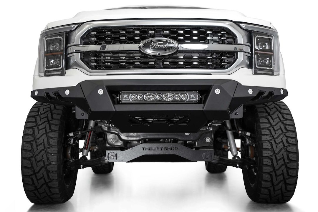 A.desert Des Bumper, Black Label, 3 Piece Design, Direct-Fit, Mounting Hardware Included, Without Bull Bar, Without Winch Mount – F190300010103
