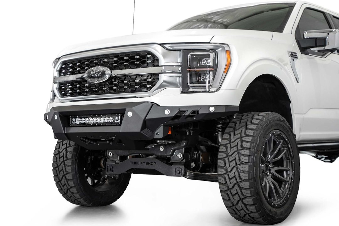 A.desert Des Bumper, Black Label, 3 Piece Design, Direct-Fit, Mounting Hardware Included, Without Bull Bar, Without Winch Mount – F190300010103