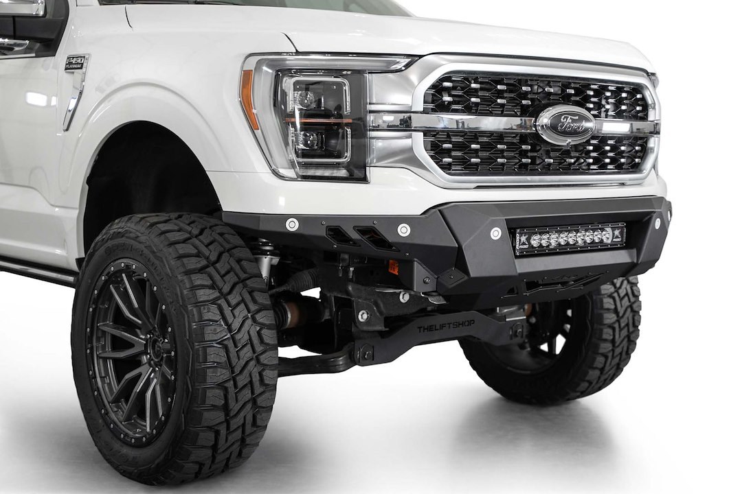 A.desert Des Bumper, Black Label, 3 Piece Design, Direct-Fit, Mounting Hardware Included, Without Bull Bar, Without Winch Mount – F190300010103