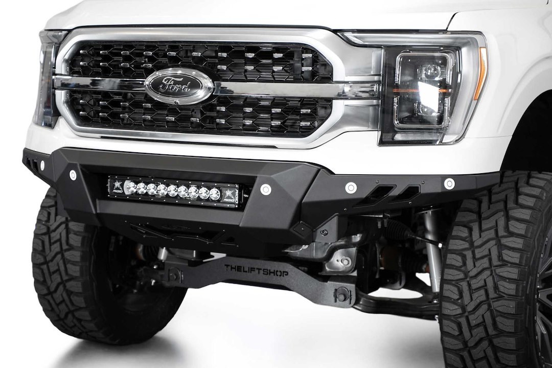 A.desert Des Bumper, Black Label, 3 Piece Design, Direct-Fit, Mounting Hardware Included, Without Bull Bar, Without Winch Mount – F190300010103
