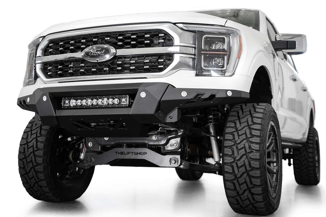 A.desert Des Bumper, Black Label, 3 Piece Design, Direct-Fit, Mounting Hardware Included, Without Bull Bar, Without Winch Mount – F190300010103