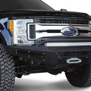 A.desert Des Bumper, Honeybadger, One Piece Design, Direct-Fit, Mounting Hardware Included, With Short Bull Bar, With Winch Mount – F167382840103