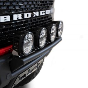 A.desert Des Bull Bar, Pro Series, Bolt-On, Use with F238100010103, Adds Four 6 Inch Round Lights, Hammer Black Powder Coated – L2357000201NA