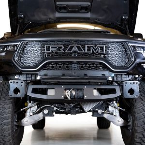 A.desert Des Winch Mount, Stealth Fighter, Mounts to Stealth Fighter Bumper, Powder Coated, Hammer Black – AC6215660103