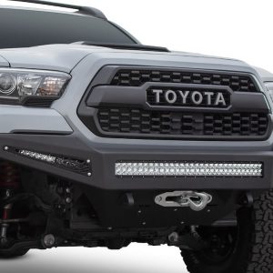A.desert Des Bumper, Honeybadger, One Piece Design, Direct-Fit, Mounting Hardware Included, Without Grille Guard, With Winch Mount – F687382730103