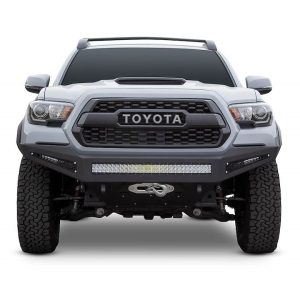 A.desert Des Bumper, Honeybadger, One Piece Design, Direct-Fit, Mounting Hardware Included, Without Grille Guard, With Winch Mount – F687382730103