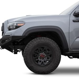 A.desert Des Bumper, Honeybadger, One Piece Design, Direct-Fit, Mounting Hardware Included, Without Grille Guard, With Winch Mount – F687382730103