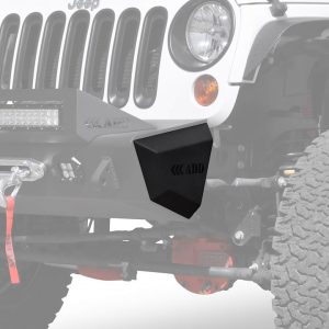 A.desert Des Bumper End, Stealth Fighter, Powder Coated, Hammer Black with Satin Black Panel, Steel, Without Storage, With Add Logo – F95128NA01NA