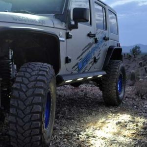 A.desert Des Running Board, Stealth Fighter, Powder Coated, Hammer Black with Satin Black Panel, Steel – S9515215501NA