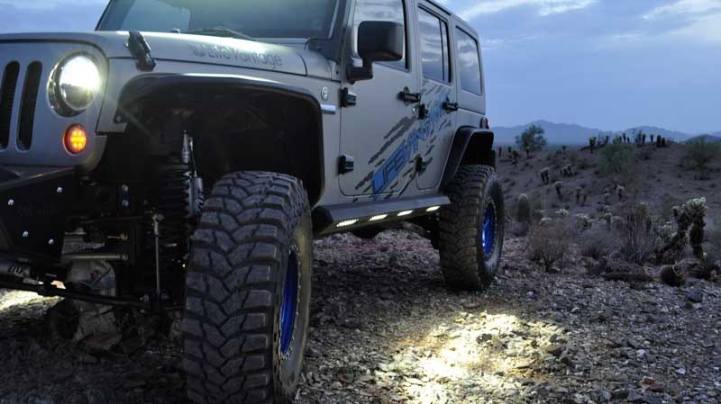 A.desert Des Running Board, Stealth Fighter, Powder Coated, Hammer Black with Satin Black Panel, Steel – S9515215501NA