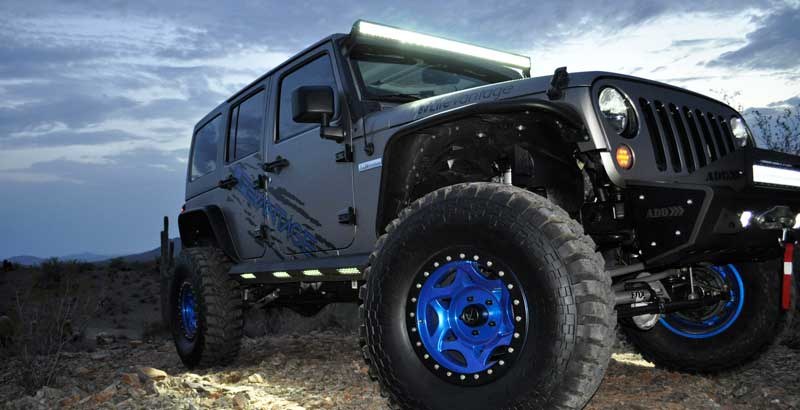 A.desert Des Running Board, Stealth Fighter, Powder Coated, Hammer Black with Satin Black Panel, Steel – S9515215501NA