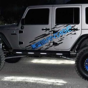 A.desert Des Running Board, Stealth Fighter, Powder Coated, Hammer Black with Satin Black Panel, Steel – S9515215501NA