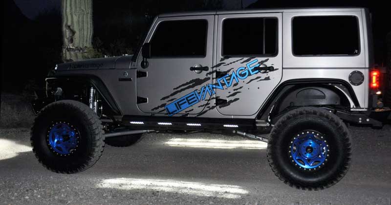 A.desert Des Running Board, Stealth Fighter, Powder Coated, Hammer Black with Satin Black Panel, Steel – S9515215501NA