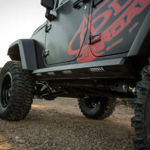 A.desert Des Running Board, Stealth Fighter, Powder Coated, Hammer Black with Satin Black Panel, Steel – S9515215501NA