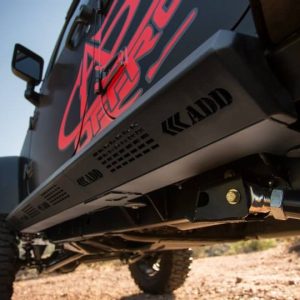 A.desert Des Running Board, Stealth Fighter, Powder Coated, Hammer Black with Satin Black Panel, Steel – S9515215501NA