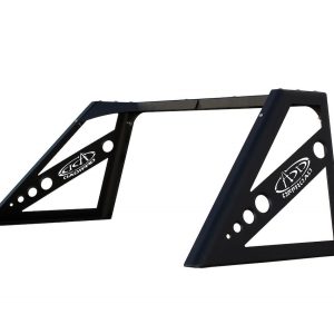 A.desert Des Truck Bed Bar, Style Rax Chase Rack, Square Rack Style, Powder Coated, Hammer Black with Satin Black Panel, Steel – C9956120001NA
