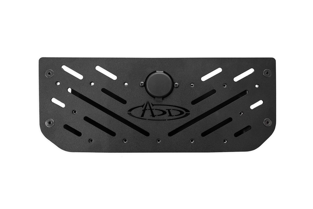 A.desert Des Mobile Electronics Device Mount Base, Dash Mount, With 12V USB Dual Charging Ports, Retains OE Dash Speakers, Powder Coated – AC1901701NA
