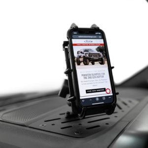A.desert Des Mobile Electronics Device Mount Base, Dash Mount, With 12V USB Dual Charging Ports, Retains OE Dash Speakers, Powder Coated – AC1901701NA