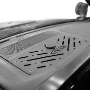 A.desert Des Mobile Electronics Device Mount Base, Dash Mount, With 12V USB Dual Charging Ports, Retains OE Dash Speakers, Powder Coated – AC1901701NA
