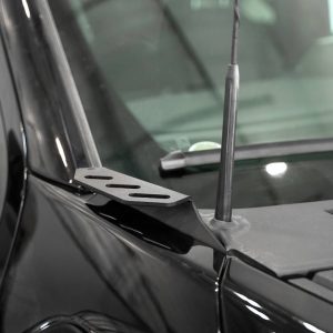 A.desert Des Driving/ Fog Light Mounting Bracket, Hood Hinge Mount, Mounts Up to 6 Inch Lights, Powder Coated, Hammer Black, Steel – AC1901801NA