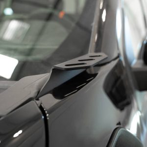 A.desert Des Driving/ Fog Light Mounting Bracket, Hood Hinge Mount, Mounts Up to 6 Inch Lights, Powder Coated, Hammer Black, Steel – AC1901801NA