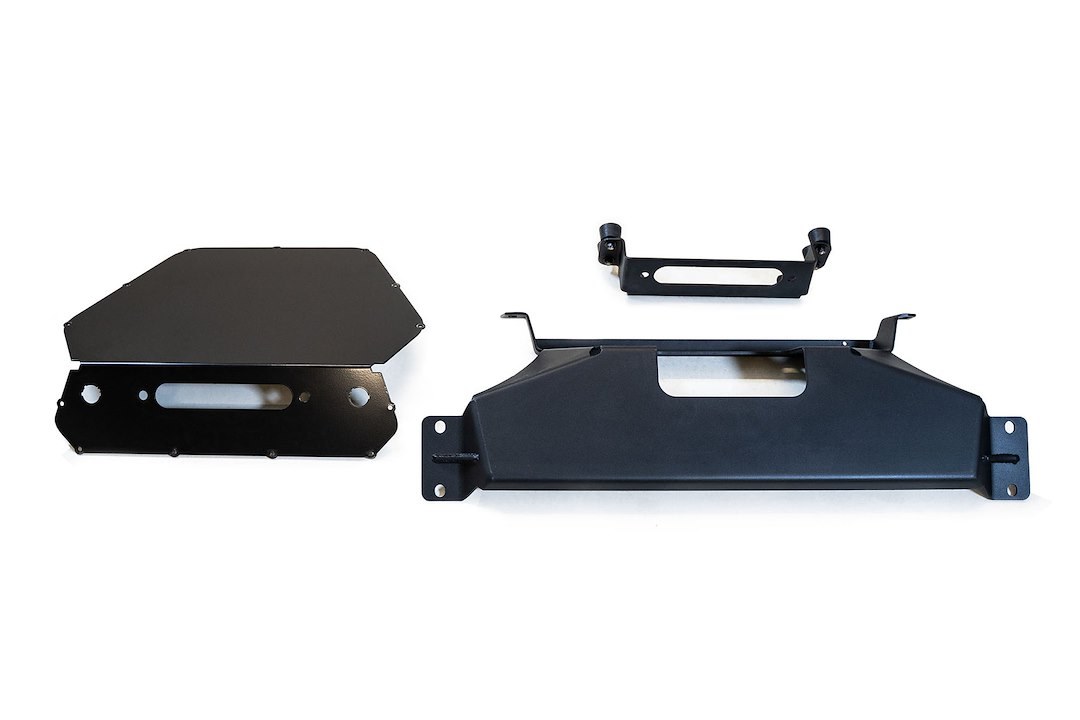 A.desert Des Winch Mount, Pro Series, Compatible Only with F210151140103, Powder Coated, Black, Steel – AC21156501NA