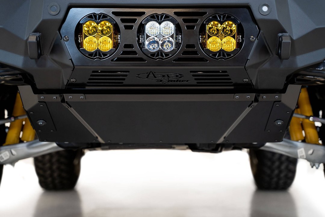 A.desert Des Skid Plate, Bomber, Bolt-On, Powder Coat, Satin Black, Aluminum Alloy – AC23008NA03