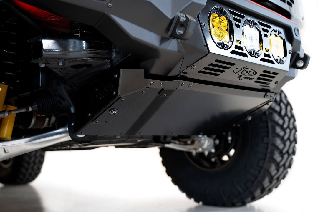 A.desert Des Skid Plate, Bomber, Bolt-On, Powder Coat, Satin Black, Aluminum Alloy – AC23008NA03