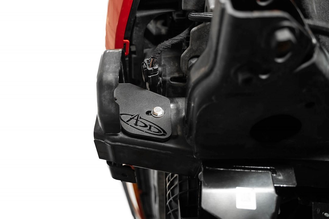 A.desert Des Frame Reinforcement Plate, Reinforces OEM Frame Horns When Using D-Rings or Winch Bumpers, Hammer Black Powder Coated Steel – AC2303701NA