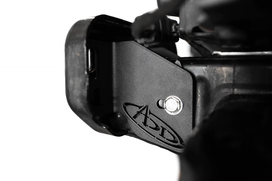 A.desert Des Frame Reinforcement Plate, Reinforces OEM Frame Horns When Using D-Rings or Winch Bumpers, Hammer Black Powder Coated Steel – AC2303701NA