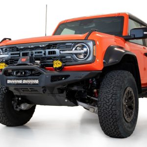 A.desert Des Skid Plate, Rock Fighter, For Use with Rock Fighter Bumper, Powder Coat, Satin Black, Aluminum Alloy – AC26005NA03