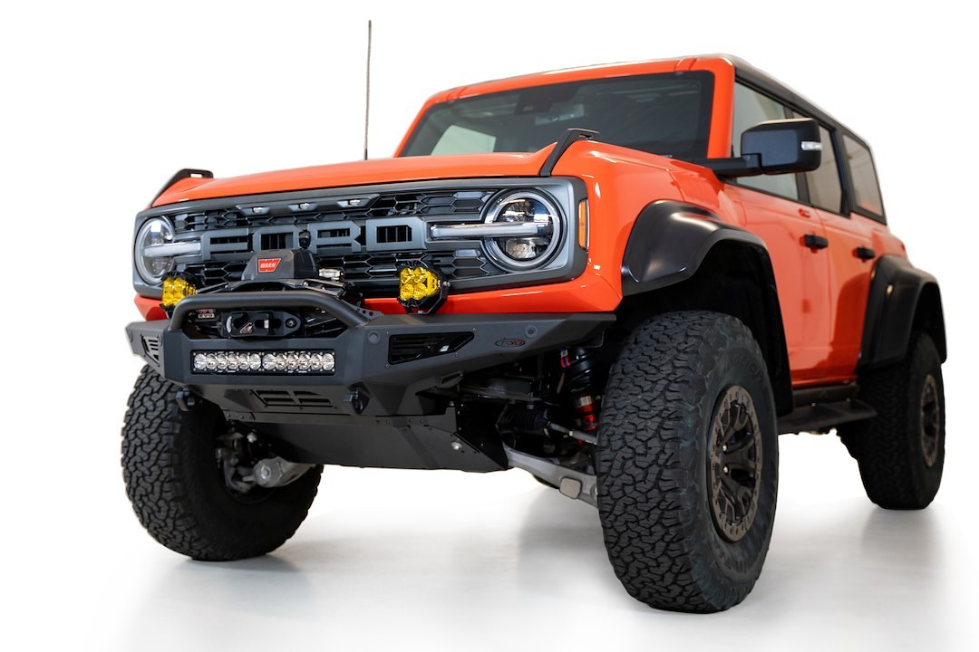A.desert Des Skid Plate, Rock Fighter, For Use with Rock Fighter Bumper, Powder Coat, Satin Black, Aluminum Alloy – AC26005NA03