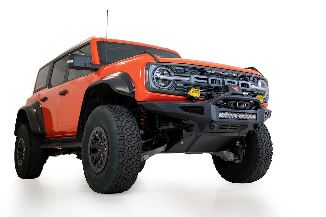 A.desert Des Skid Plate, Rock Fighter, For Use with Rock Fighter Bumper, Powder Coat, Satin Black, Aluminum Alloy – AC26005NA03