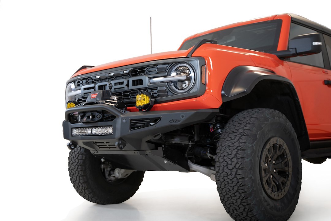 A.desert Des Skid Plate, Rock Fighter, For Use with Rock Fighter Bumper, Powder Coat, Satin Black, Aluminum Alloy – AC26005NA03