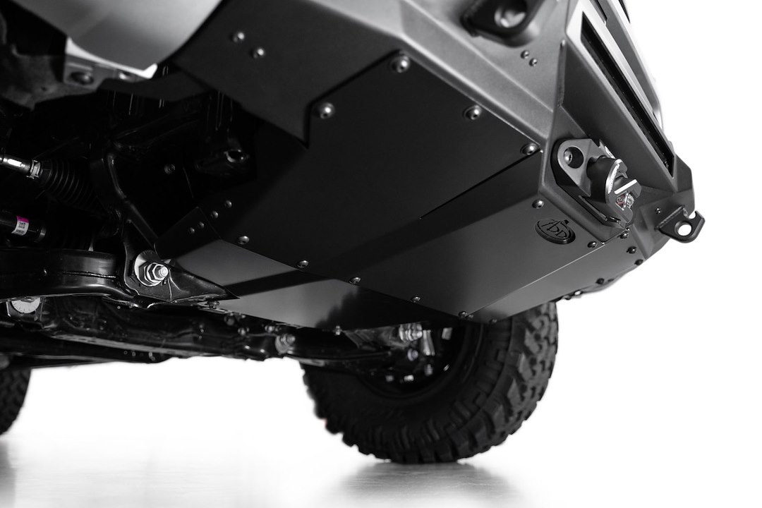 A.desert Des Skid Plate, Stealth, For Use with Stealth Front Bumper, Bolt-On, Powder Coated Finish, Satin Black, Aluminum – AC6705601NA