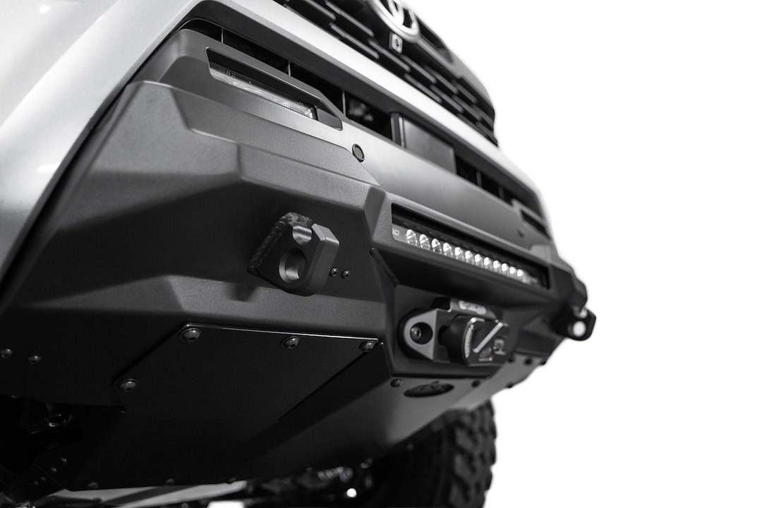 A.desert Des Skid Plate, Stealth, For Use with Stealth Front Bumper, Bolt-On, Powder Coated Finish, Satin Black, Aluminum – AC6705601NA